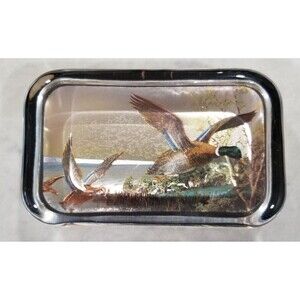 Via Vermont paperweight duck vintage approximately 4" x 2 1/2"